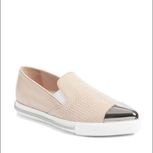 Miu Miu metal cap toe patent Trainers Sneakers 36